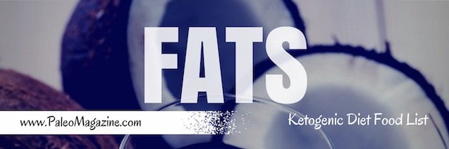 ketogenic diet food list - fats and oils