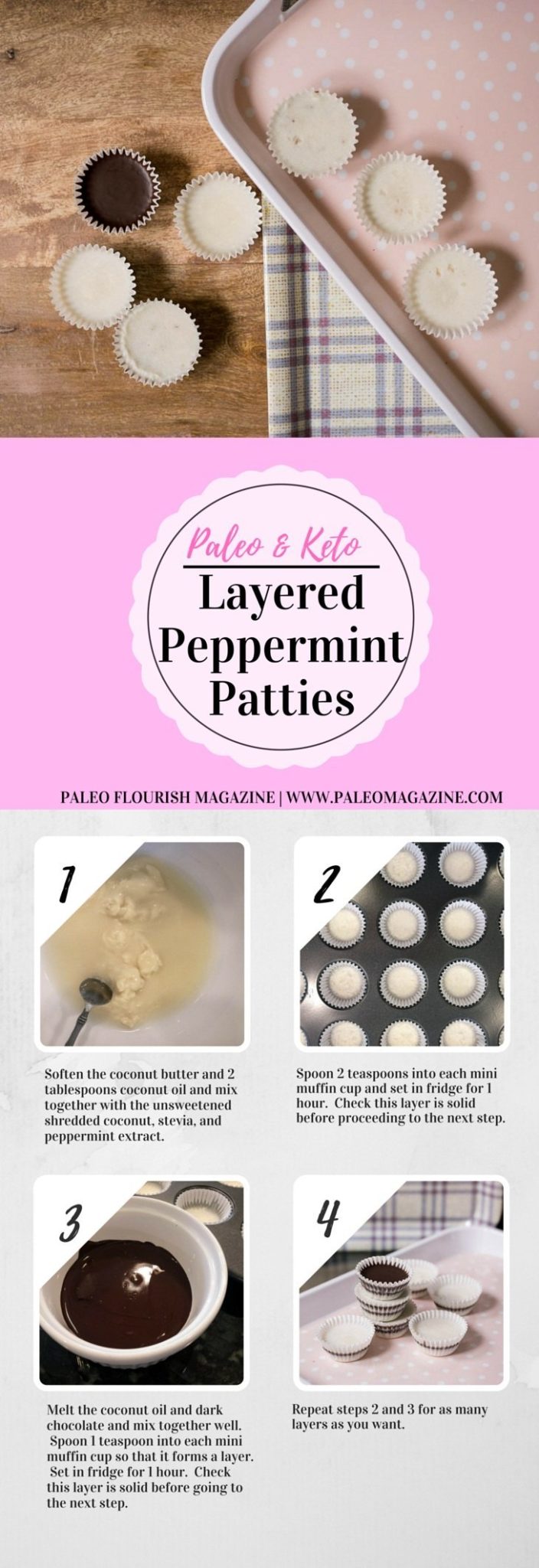 Keto Layered Peppermint Patties Recipe [Paleo, Low Carb, Dairy-Free] #paleo #recipes #glutenfree https://ketosummit.com/paleo-peppermint-patties-recipe
