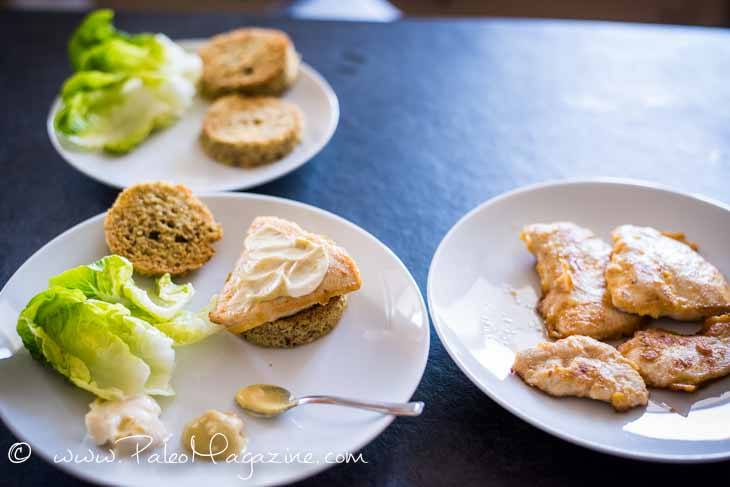 Keto Chicken Sandwich Recipe with Toasted Italian Grain-Free Bread [Paleo, Keto] #paleo #keto #recipes - https://ketosummit.com/keto-chicken-sandwich-recipe