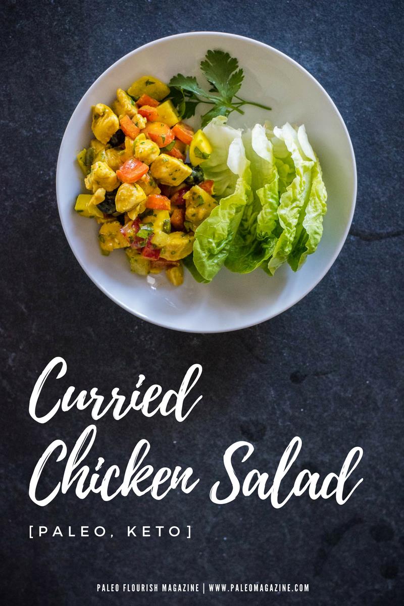 Ketogenic Curried Chicken Salad Recipe [Paleo, Keto] #paleo #keto #recipes - https://ketosummit.com/ketogenic-curried-chicken-salad-recipe