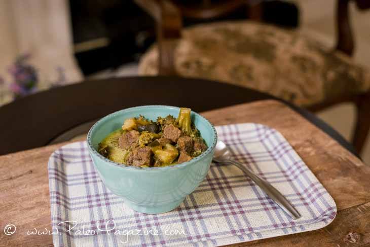 Pressure Cooker Beef Curry Stew Recipe [Paleo, Keto, Low-Carb] #paleo #recipes #glutenfree https://paleoflourish.com/pressure-cooker-beef-curry-stew-recipe-paleo-keto-lowcarb