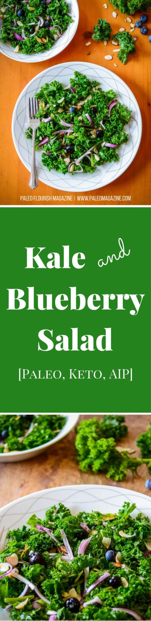 Kale and Blueberry Salad Recipe [Paleo, Keto, AIP] #paleo #keto #aip #recipes - https://ketosummit.com/kale-blueberry-salad-recipe-paleo-keto-aip