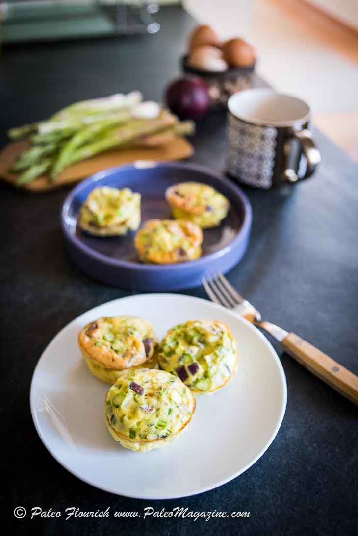 Keto Bacon Asparagus Mini Frittata Recipe [Paleo, Dairy-Free] – How To Make Keto Egg Muffins #keto #paleo #dairy-free #recipe https://ketosummit.com/keto-bacon-asparagus-frittata-recipe