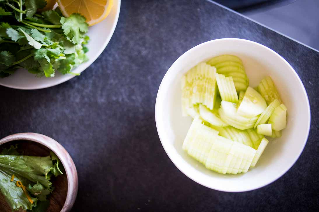 Creamy Keto Cucumber Salad [5-Min Recipe] #keto https://ketosummit.com/creamy-keto-cucumber-salad-recipe