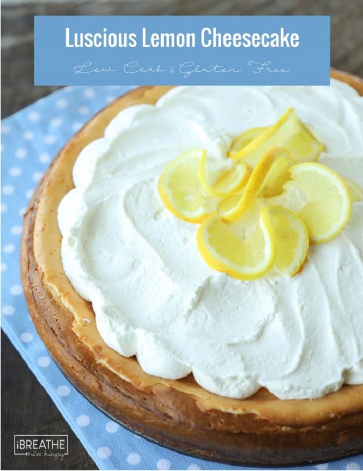 easy lemon Keto cheesecake