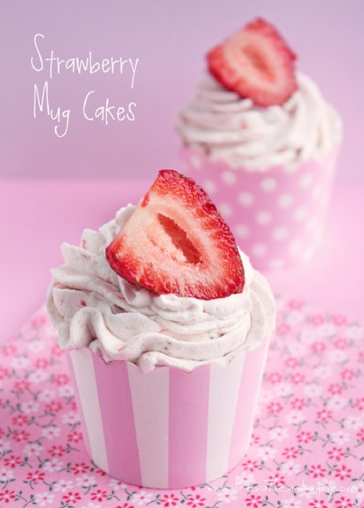 Strawberry Keto Mug Cake
