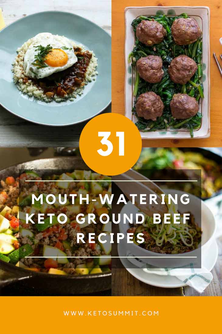 31 Mouth-Watering Keto Ground Beef Recipes #keto https://ketosummit.com/keto-ground-beef-recipes