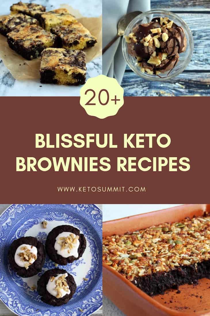 20+ Blissful Keto Brownies Recipes Collage https://ketosummit.com/keto-brownie-recipes
