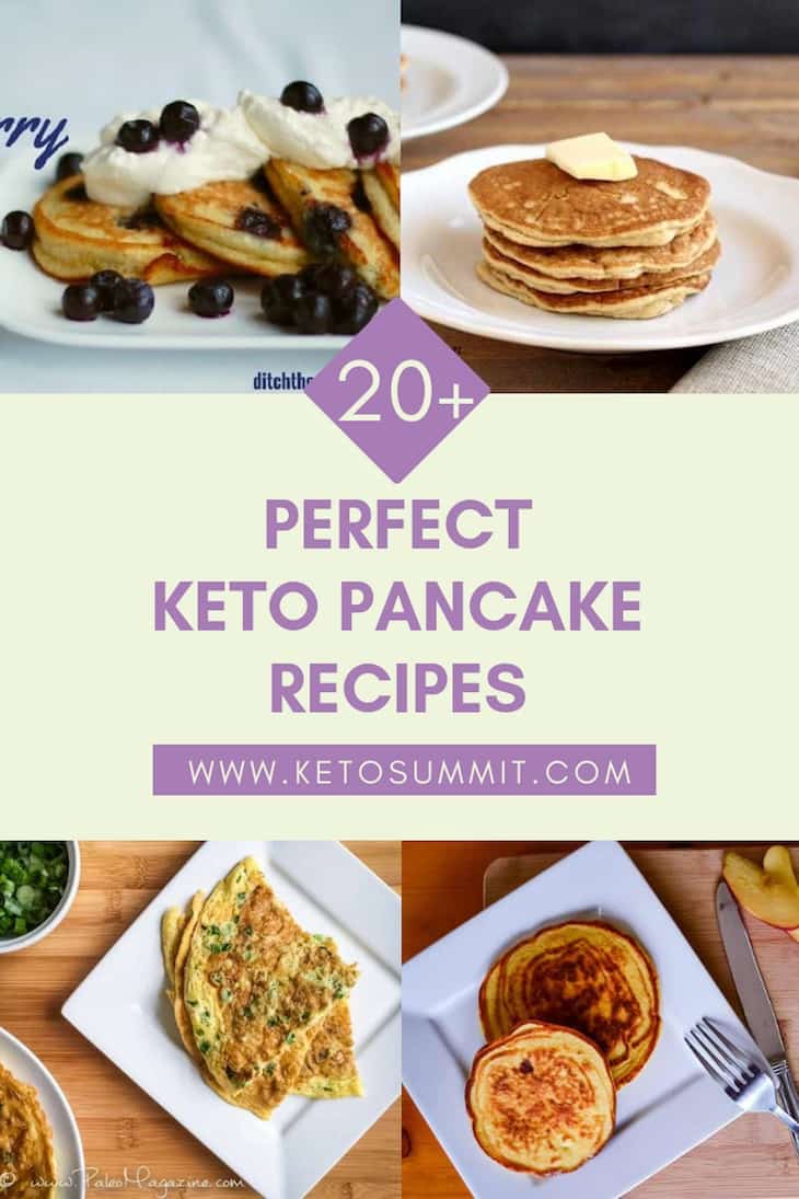 24 Perfect Keto Pancakes Collage https://ketosummit.com/keto-pancake-recipes