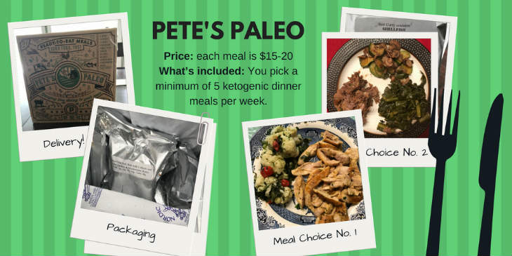 Pete's Paleo Meal Delivery Service can be used with a keto diet