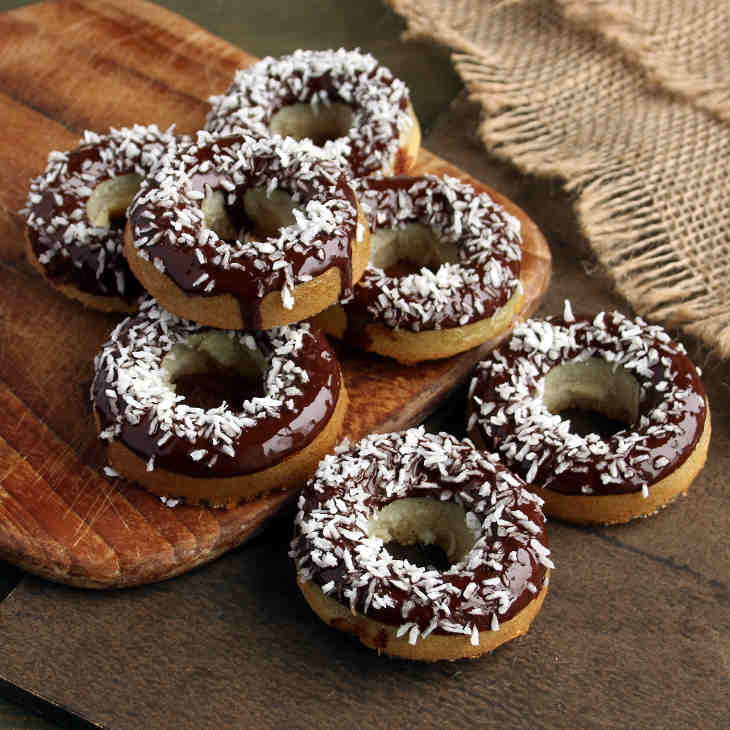 Chocolate glazed keto donuts