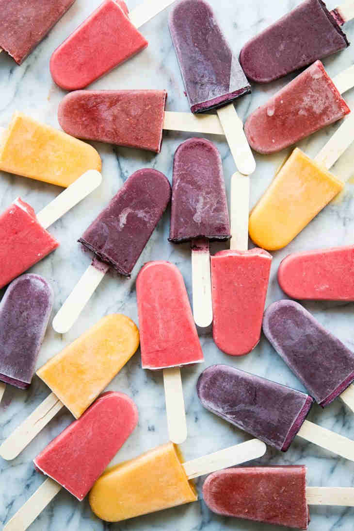 Roasted Strawberry Pops