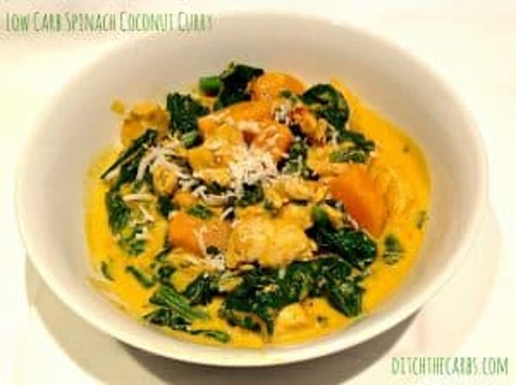 Low Carb Spinach Coconut Curry