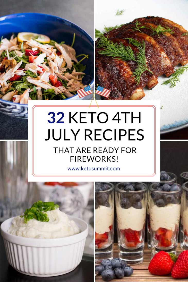 32 Keto Fourth of July Recipes That Are Ready For Fireworks! #keto https://ketosummit.com/keto-fourth-of-july-recipes