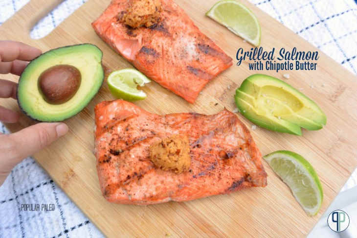 Grilled Salmon with Chipotle Butter
