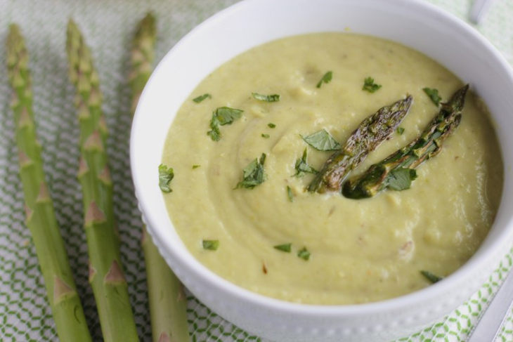 Instant Pot Roasted Asparagus Soup