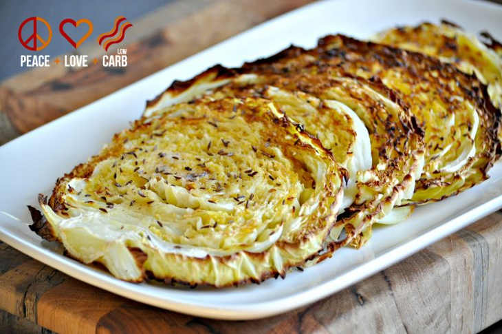 Oven Roasted Cabbage Wedges