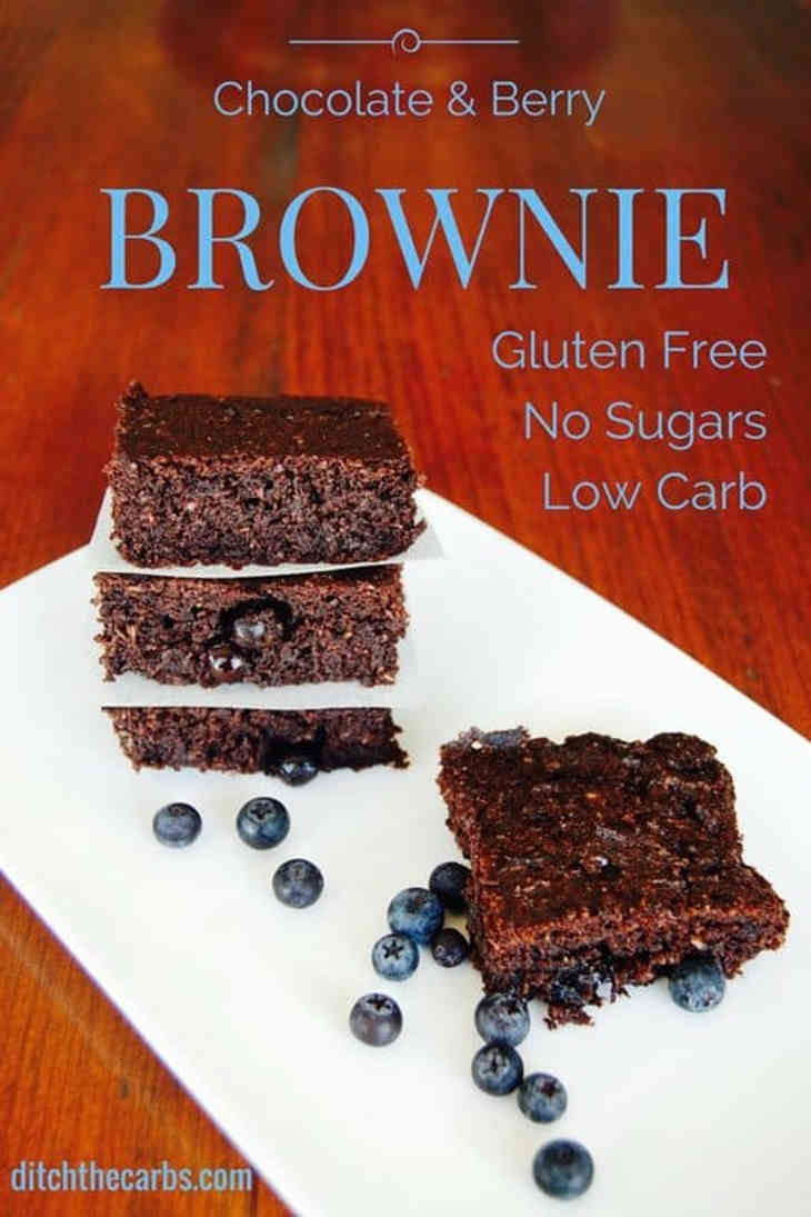 Low Carb Chocolate Berry Brownie