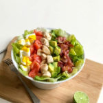 Keto Chicken Cobb Salad Recipe #keto https://ketosummit.com/keto-chicken-cobb-salad-recipe