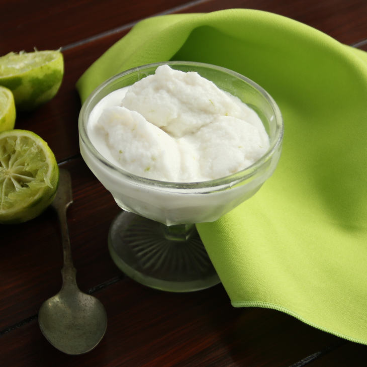 Keto Coconut, Lime, and Cilantro Ice Cream #keto https://ketosummit.com/keto-coconut-lime-ice-cream