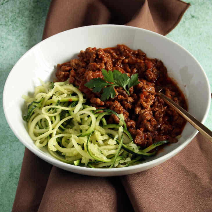 Keto Bolognaise and Zoodles
