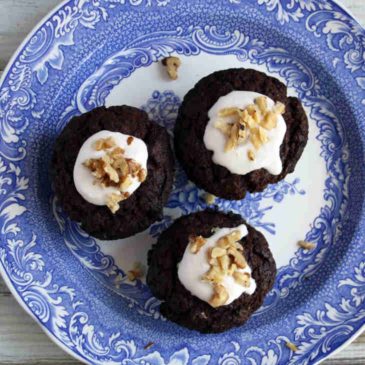 Keto Brownie Cupcakes Recipe with Coconut Frosting #keto https://ketosummit.com/keto-brownie-cupcakes-recipe-coconut-frosting