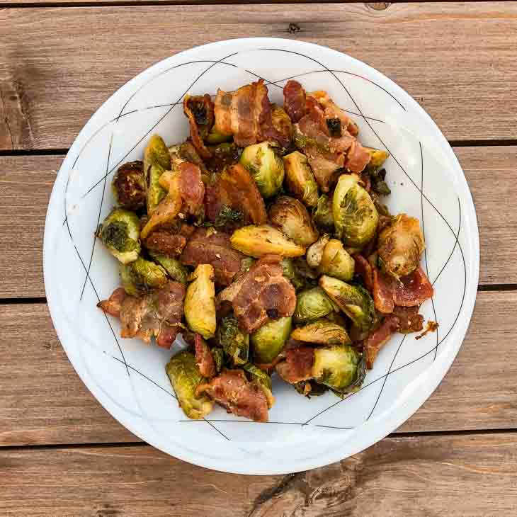 2-Ingredient Keto Bacon Brussels Sprouts Recipe