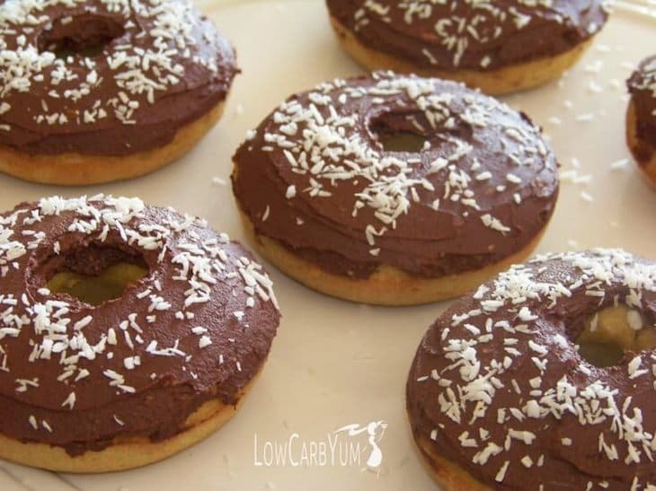 Chocolate Iced Coconut Donuts – Gluten Free