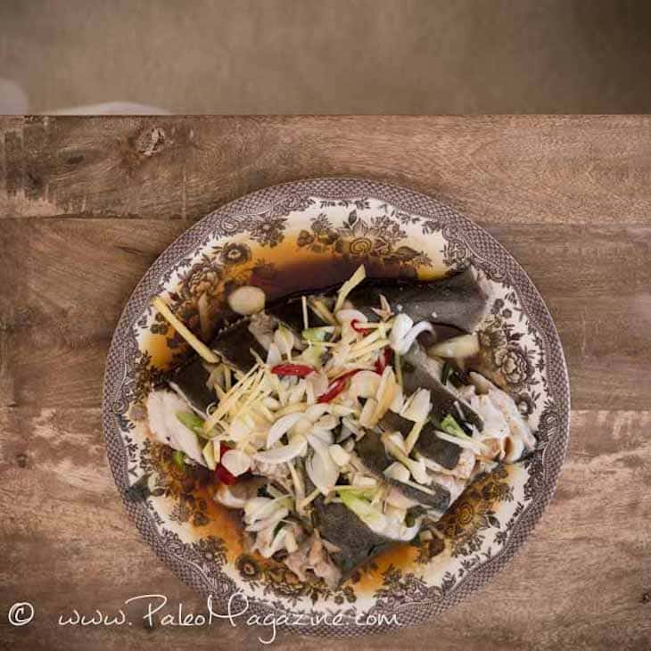 Ginger Scallion Traditional Chinese Steamed Whole Fish [AIP, Paleo]