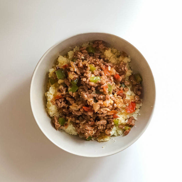 Keto Easy Taco Bowls with Cauliflower Rice
