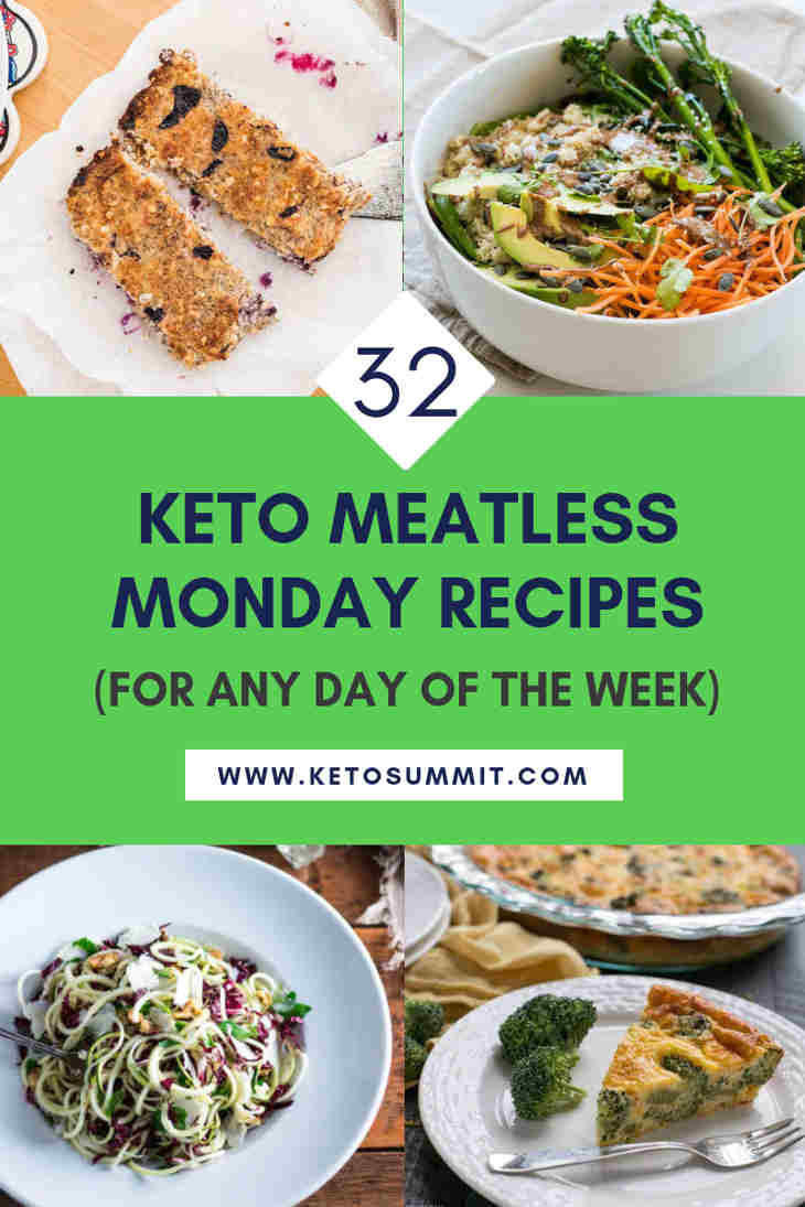 32 Keto Meatless Monday Recipes (For Any Day Of The Week) Collage https://ketosummit.com/keto-meatless-monday-recipes