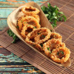 Crispy Keto Onion Rings Recipe #keto https://ketosummit.com/keto-onion-rings-recipe