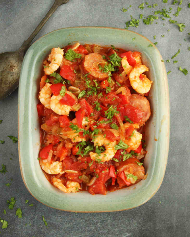 Keto Sausage and Shrimp Gumbo Recipe #keto https://ketosummit.com/keto-sausage-shrimp-gumbo-recipe
