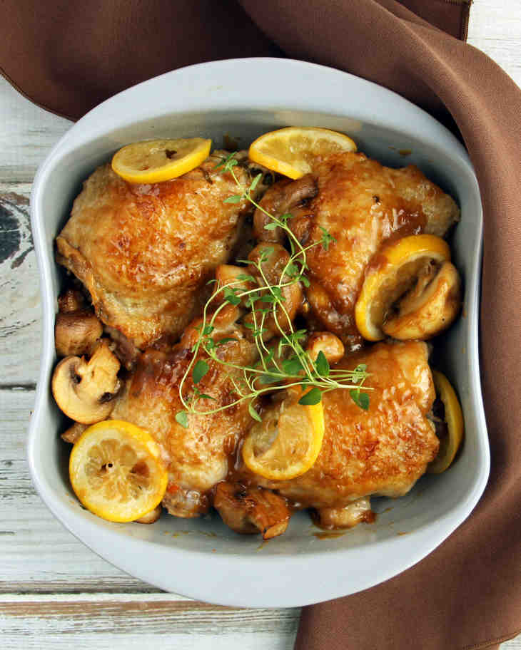 Keto Slow Cooker Lemon Chicken and Mushrooms Recipe #keto https://ketosummit.com/keto-slow-cooker-lemon-chicken-mushrooms-recipe
