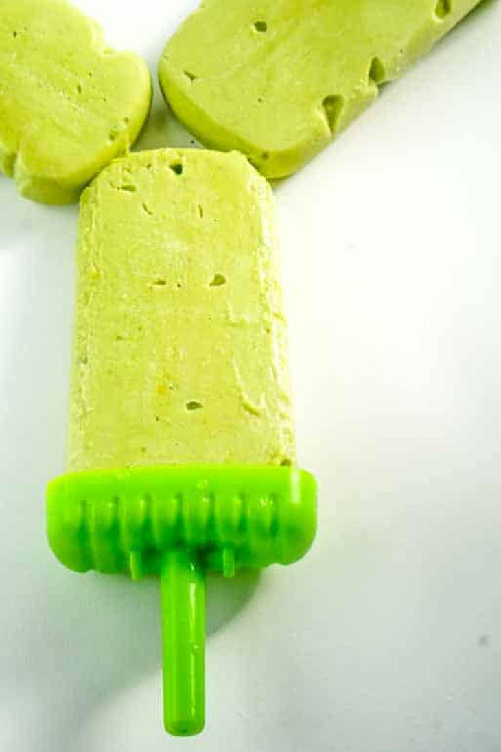 Avocado Popsicle with Coconut Milk & Lime