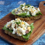 Keto Open Egg Salad Sandwiches Recipe #keto https://ketosummit.com/keto-open-egg-salad-sandwiches-recipe