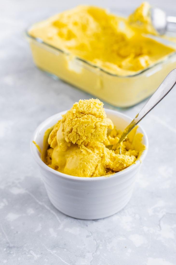 Keto turmeric golden ice cream recipe